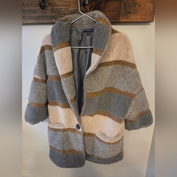 en thread Jackets & Blazers - En Thread Alpaca And Wool Blend Teddy Bear Jacket